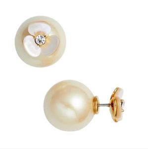 Kate spade disco pansy 2 in 1 earrings